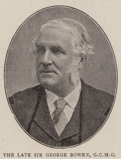 Den afdøde Sir George Bowen, GCMG af English Photographer