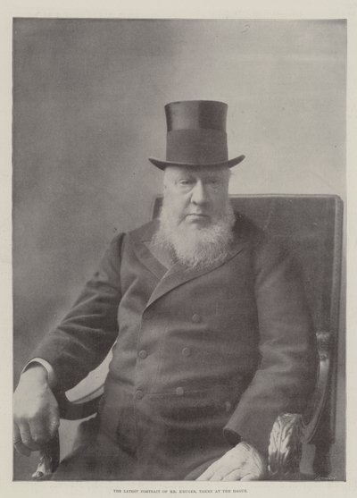 Det seneste portræt af hr. Kruger, taget i Haag af English Photographer
