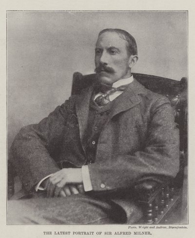 Det seneste portræt af Sir Alfred Milner af English Photographer