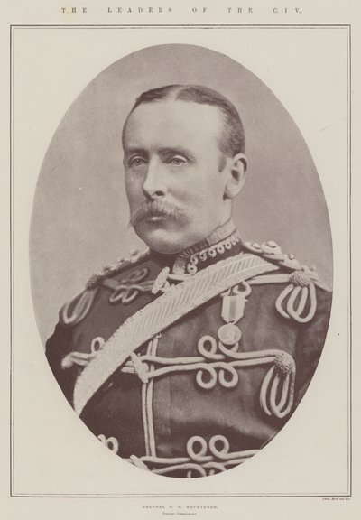 Lederne af CIV, oberst WH Mackinnon, oberstkommandant af English Photographer