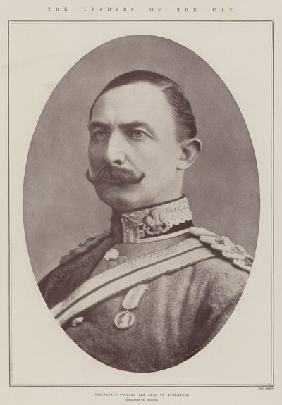 Lederne af CIV, oberstløjtnant jarlen af Albemarle, der kommanderede infanteriet af English Photographer