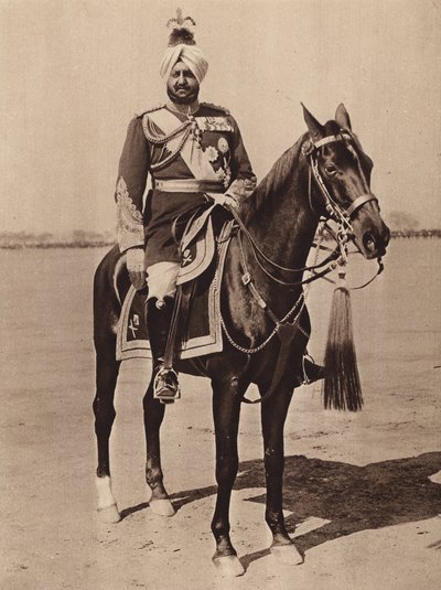 Maharajaen af Patiala (s/h-foto) af English Photographer