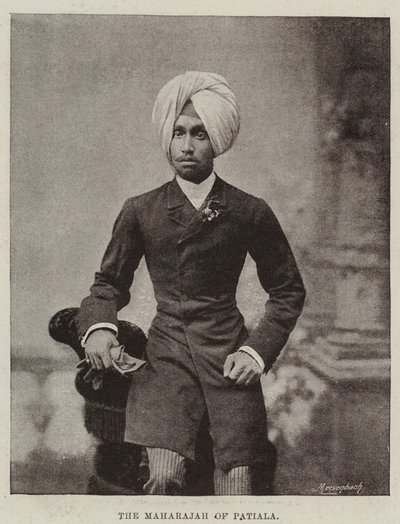 Maharajah af Patiala af English Photographer