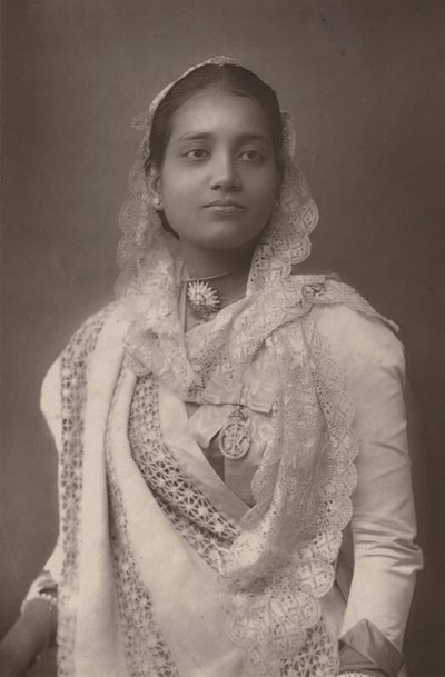 Maharani fra Kuch Bihar af English Photographer