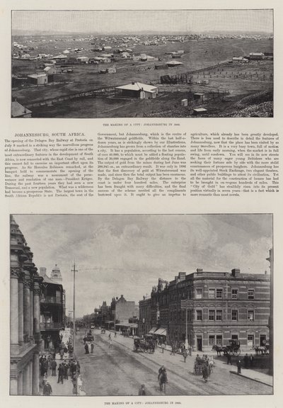 The Making of a City, Johannesburg, Sydafrika af English Photographer