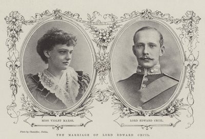 Lord Edward Cecils ægteskab af English Photographer