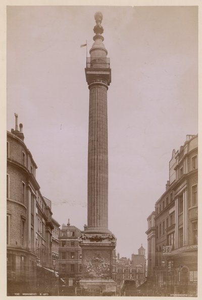 Monumentet, London af English Photographer