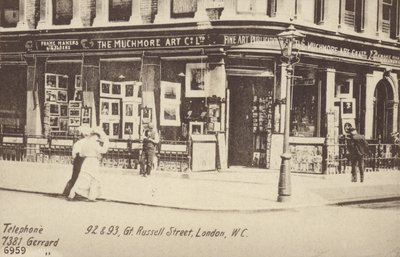 The Muchmore Art Co Ltd, 92 og 93, Great Russell Street, London, W C af English Photographer