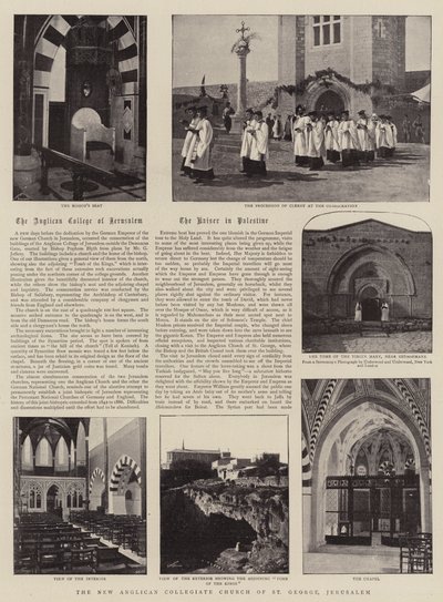 The New Anglican Collegiate Church of St George, Jerusalem af English Photographer