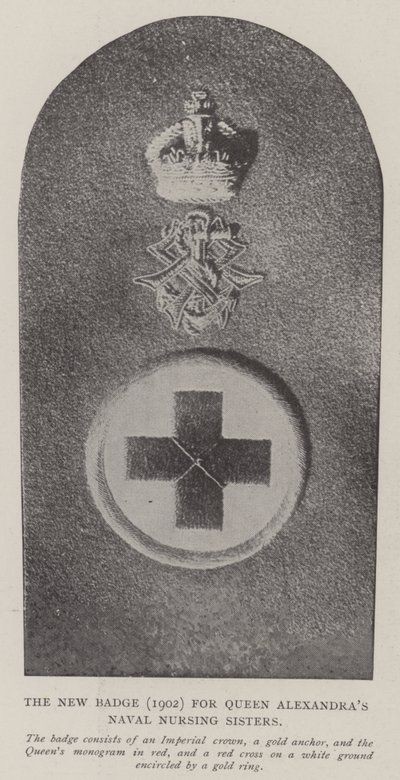 The New Badge (1902) for Queen Alexandras Naval Nursing Sisters af English Photographer