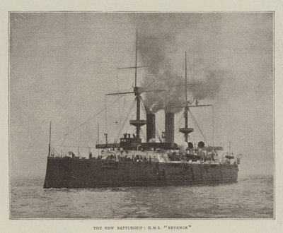 Det nye slagskib, HMS Revenge af English Photographer