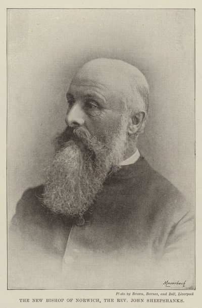 Den nye biskop af Norwich, pastor John Sheepshanks af English Photographer