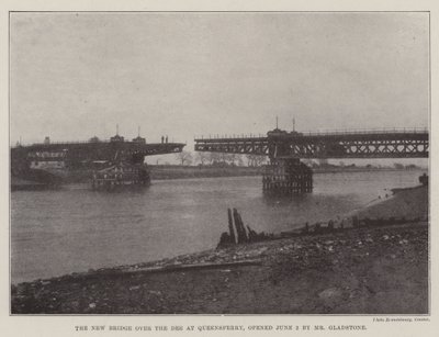 Den nye bro over Dee ved Queensferry, åbnet den 2. juni af Mr. Gladstone af English Photographer