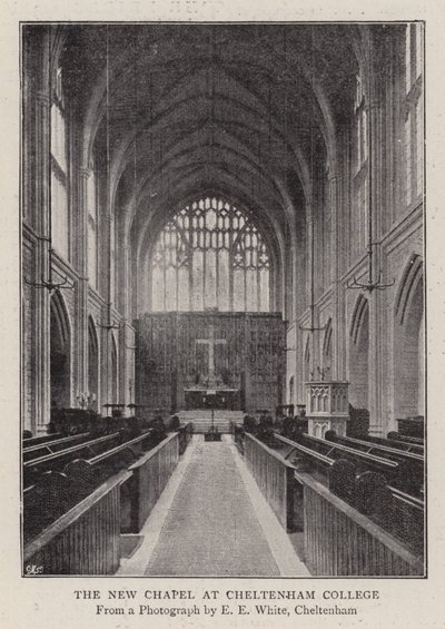 Det nye kapel på Cheltenham College af English Photographer