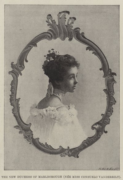 Den nye hertuginde af Marlborough (nee Miss Consuelo Vanderbilt) af English Photographer