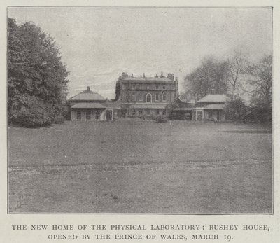 The New Home of the Physical Laboratory, Bushey House, åbnet af Prince of Wales, 19. marts af English Photographer