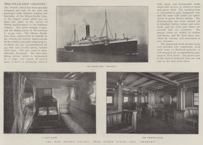 The New Orient-Pacific Twin-Screw Steam-Ship Orontes af English Photographer