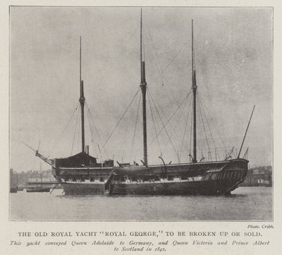 The Old Royal Yacht Royal George, skal brydes op eller sælges af English Photographer