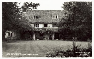 The Old Vicarage, Rupert Brookes hjem, Grantchester, Cambridge af English Photographer