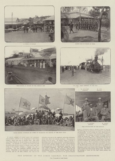 Åbningen af Congo Railway, indvielsesceremonierne af English Photographer