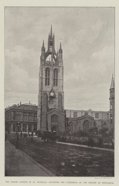 The Parish Church of St Nicholas, udnævnt til katedralen for bispedømmet Newcastle af English Photographer