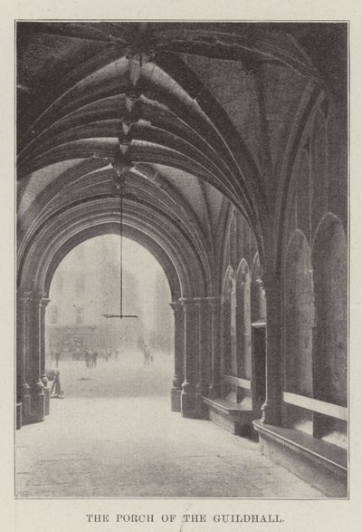 Verandaen i Guildhall af English Photographer