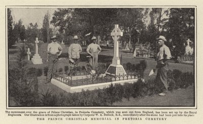 Prince Christian Memorial på Pretoria Cemetery af English Photographer