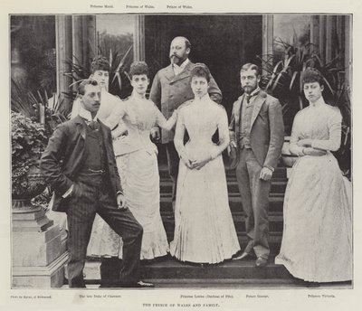 Prinsen af Wales og familie af English Photographer