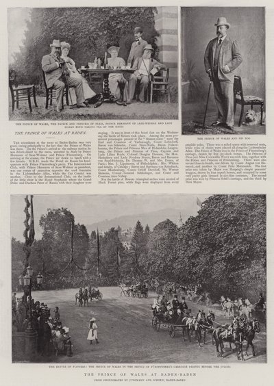Prinsen af Wales i Baden-Baden af English Photographer