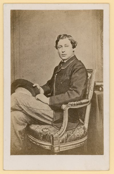 Prinsen af Wales, fremtidige kong Edward VII (s/h foto) af English Photographer