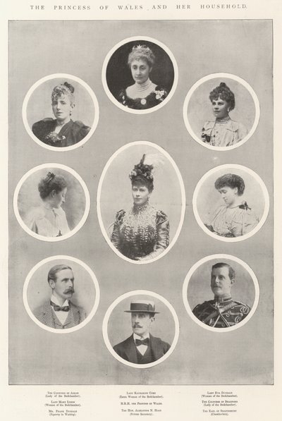 Prinsessen af Wales og hendes husstand af English Photographer