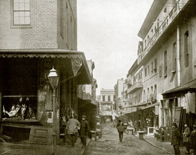The Provision Market, Chinatown, San Francisco (s/h-billede) af English Photographer