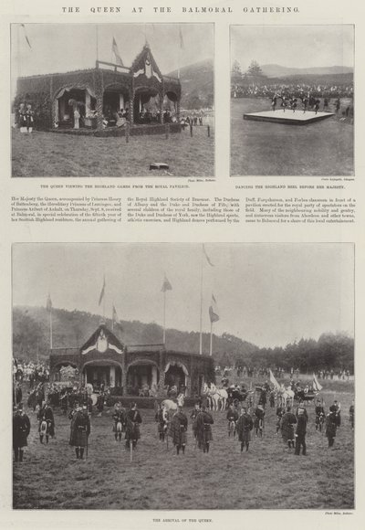 Dronningen ved Balmoral Gathering af English Photographer