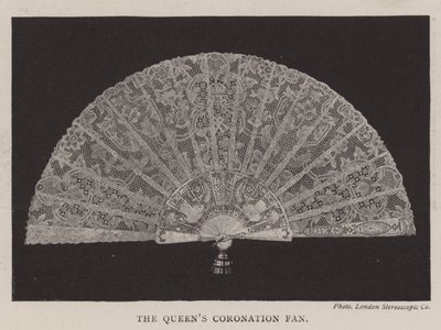 Queens Coronation Fan af English Photographer