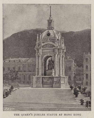 Queens Jubilee Statue i Hong Kong af English Photographer