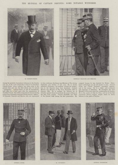 Fornyet retssag mod kaptajn Dreyfus, nogle bemærkelsesværdige vidner af English Photographer