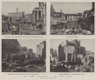 De seneste opdagelser i Forum Romanum af English Photographer