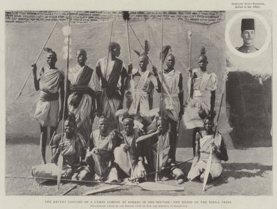 Den nylige plyndring af en kamelkonvoj af Dinkas i Soudan, lederne af Dinka-stammen af English Photographer