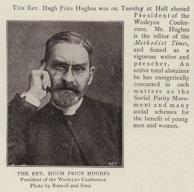 Pastor Hugh Price Hughes af English Photographer