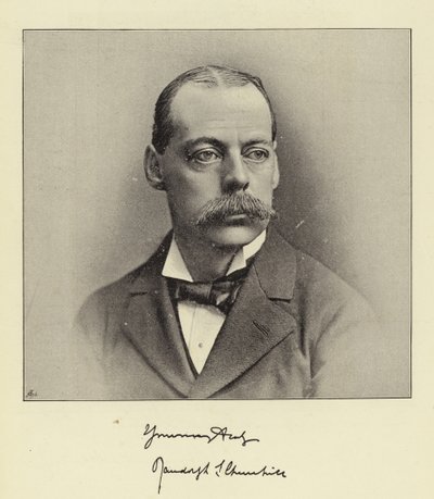 Lord Randolph Churchill, tidligere finansminister og tidligere formand for Underhuset af English Photographer