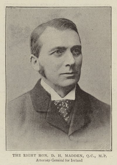 Højre ærede D H Madden, QC, MP af English Photographer