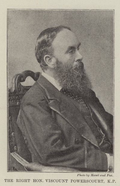 Den ærede Viscount Powerscourt, KP af English Photographer