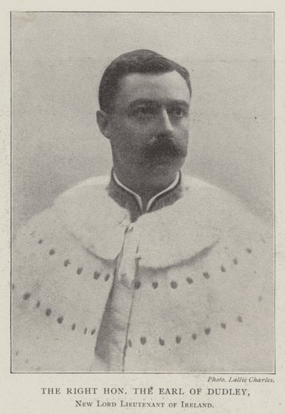 Den ærede jarl af Dudley, den nye løjtnant af Irland af English Photographer