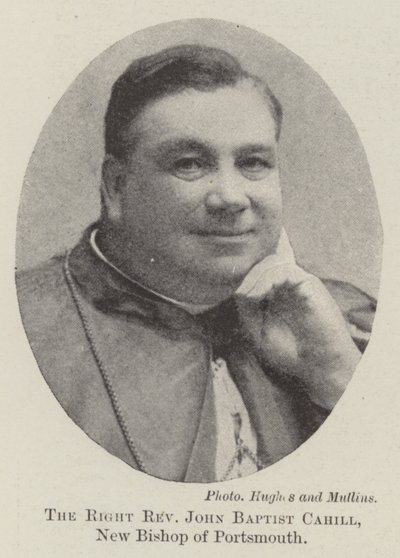 Den rigtige pastor John Baptist Cahill, ny biskop af Portsmouth af English Photographer