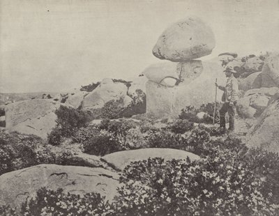 The Rocking Stone, Hobart af English Photographer