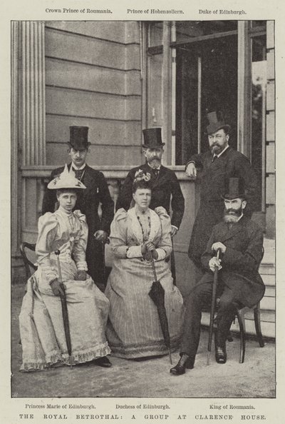 The Royal Trolovelse, en gruppe i Clarence House af English Photographer