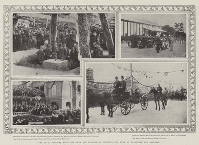 Royal Colonial Tour, hertugen og hertuginden af Cornwall og York i Melbourne og Ballarat af English Photographer