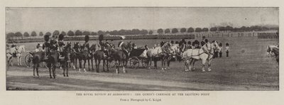 The Royal Review på Aldershot, Queens Carriage ved Saluting Point af English Photographer