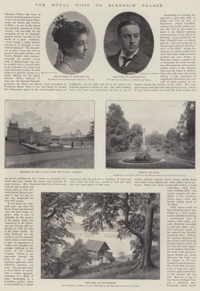 Det kongelige besøg i Blenheim Palace, 28. november 1896 af English Photographer