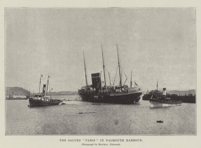 The Salved Paris i Falmouth Harbor af English Photographer